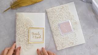 laser cut wedding invitations