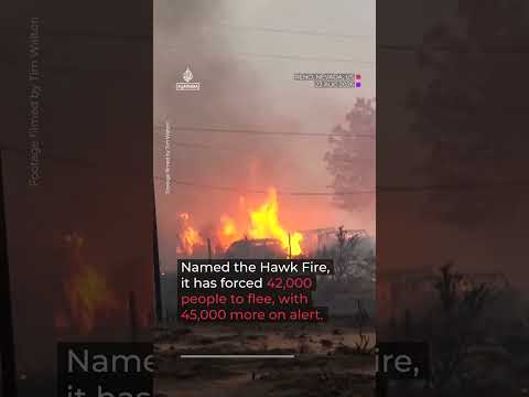 Human-caused Nevada wildfire forces 42,000 people to evacuate
