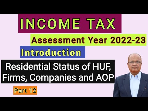 Income Tax I Assessment Year 2022 23 I Introduction of the subject I Hasham Ali Khan I