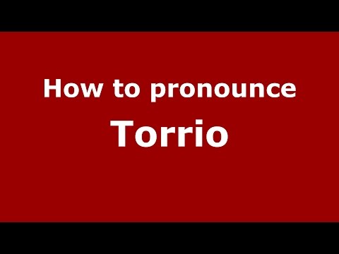 How to pronounce Torrio (Italian/Italy)  - PronounceNames.com