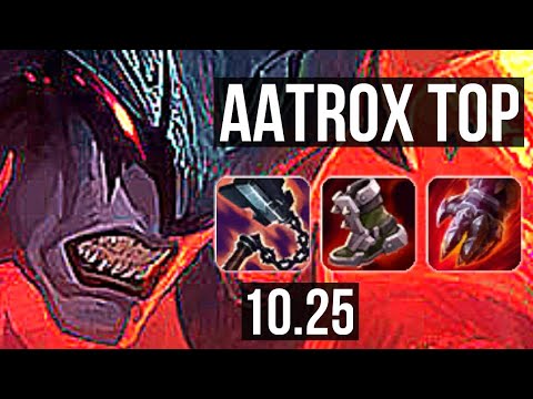 AATROX vs FIORA (TOP) | 10/3/8, Godlike, 300+ games | BR Master | v10.25