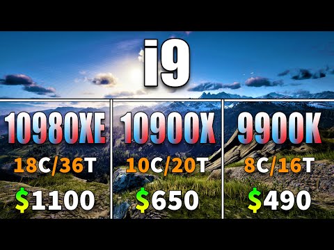 Core i9 10980XE vs Core i9 10900X vs Core i9 9900K | PC Gaming Benchmark Test