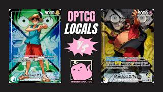 (OP16) OPTCG POV: 🟢🔵Luffy vs ⚫🟡Marshall.D.Teach! Locals Tourney!