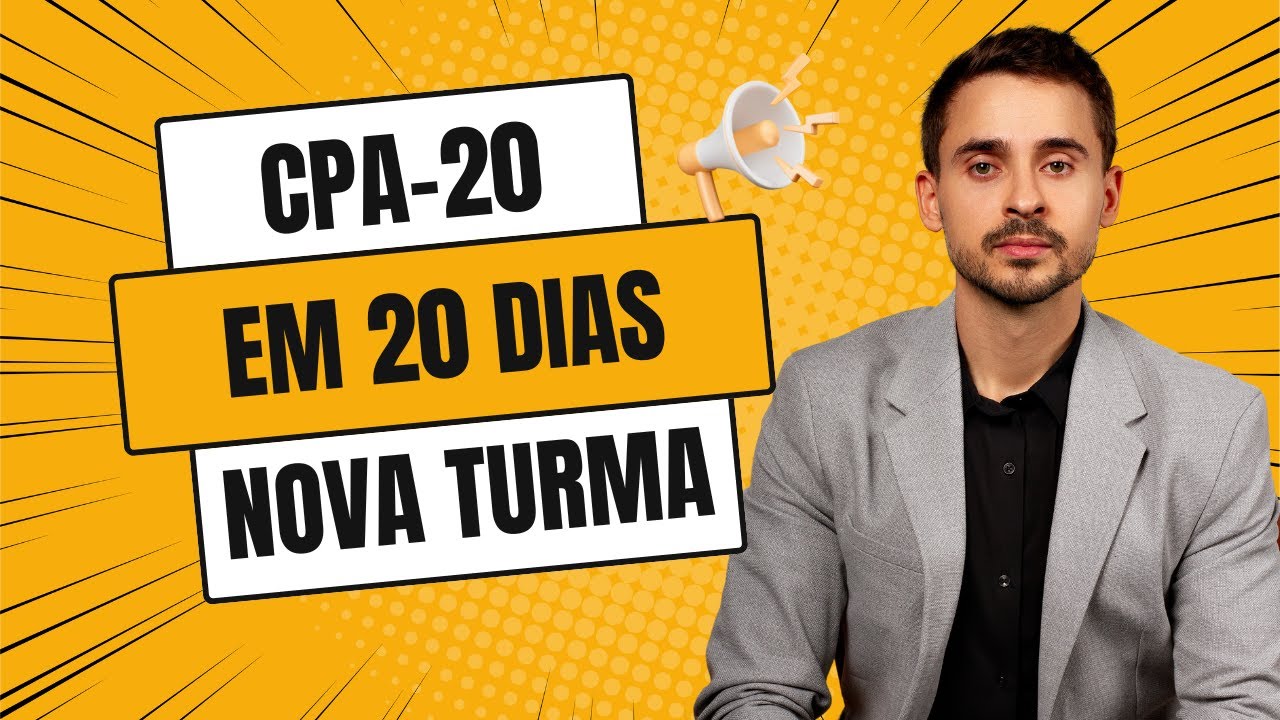 CPA-20 em 20 dias - NOVA TURMA - MAPA DA APROVAÇÃO CPA20 - Início 03/06