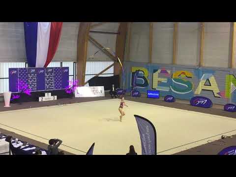 Doriane Brun Meudic ruban - Nat B 18 ans et + - France Besançon 2018