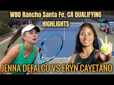 ERYN CAYETANO VS JENNA DEFALCO || W80 RANCHO STA FE, CA QUALIFYING RND 1 HIGHLIGHTS