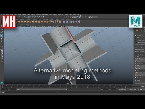 Maya 2018 tutorial : Alternative modeling techniques