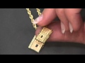 14K Gold Movable Bible Pendant On QVC