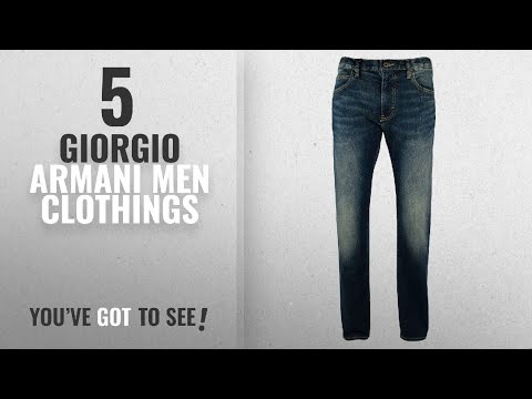 Top 10 Giorgio Armani Men Clothings [ Winter 2018 ]: Armani Men's Slim Fit Jean-B-34Wx32L