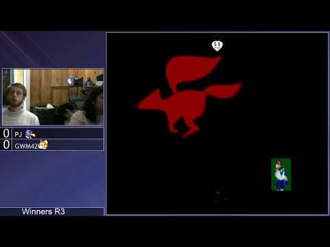MMOM185 SSBM -. PJ (Default Falco) vs. GWM420 (Fox, Falco) - Melee WR4