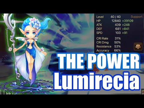 【Summoners War | Curry's RTA】The Power Lumirecia, she is hyper supporter and she has so good skill!