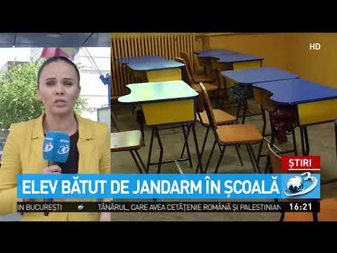 Un elev de 16 ani a fost bătut la școală de un jandarm