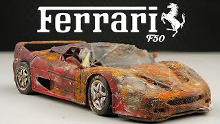 Restoration Abandoned Ferrari F50 - UNBELIEVABLE Transformation!