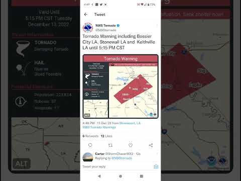 Bossier City, Louisiana Tornado 12-13-22