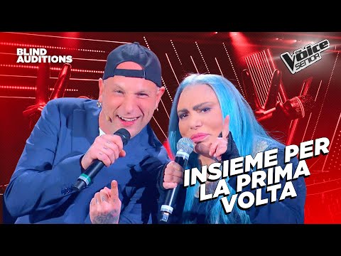Clementino and Loredana duet: "La mia banda suona il rock" | The Voice Senior Blind Auditions