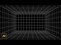Simple Perspective Grid Empty Room Background Design Adobe Illustrator Tutorials