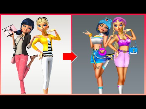 Miraculous: Ladybug And Chloe Transformation - Miraculous Characters Glow Up