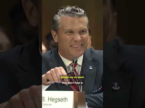 Hegseth pressed about request for more funds on war Trump says 'he already won'