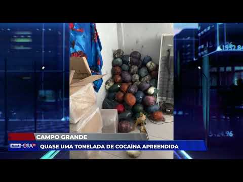 Quase uma tonelada de cocaína é apreendida em Campo Grande