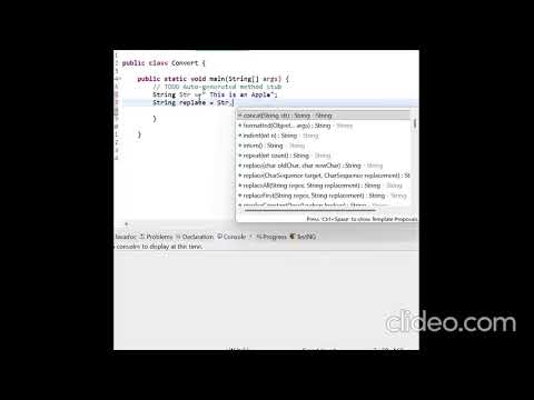 Javaprogramming Particular String Conversion