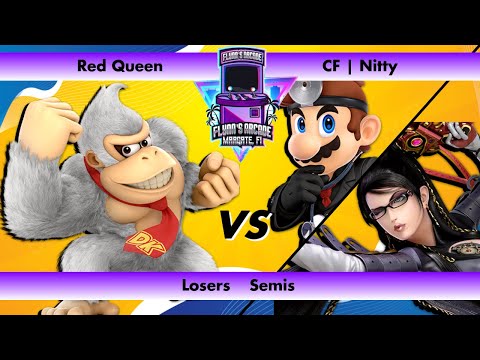 Flynn's Arcade 074 Losers Semis - Red Queen (Donkey Kong) vs CF | Nitty (Dr.Mario Bayonetta) SSBU