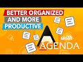 WHY you should use the AGENDA NOTE TAKING app to GET ORGANIZED and PRODUCTIVE