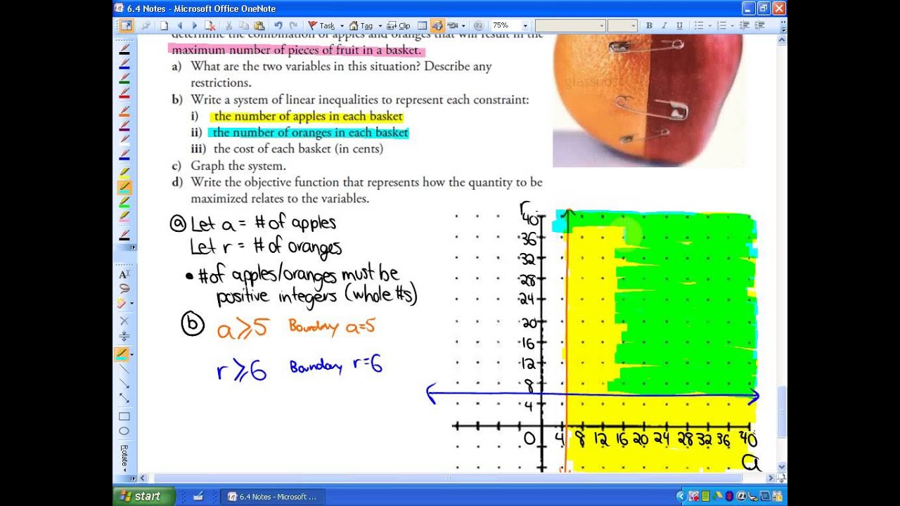 6.4: lesson 4, part C problem #3 (Optimization Problems: Creating the Model)