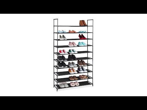 Schuhregal Stecksystem XXL Schwarz - Rubinrot