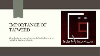 02 - Importance of Tajweed