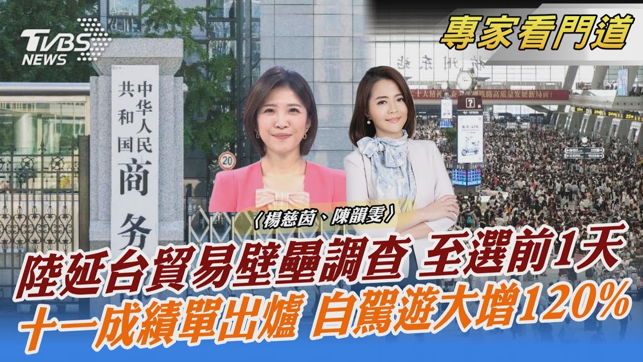 陸貿易壁壘調查延至我大選前1日　時機敏感