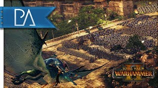 Total War: WARHAMMER 2 Gameplay - Lizardmen vs High Elves