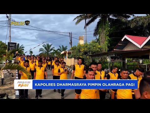 POLRES DHARMASRAYA GELAR OLAHRAGA PAGI JALAN SANTAI