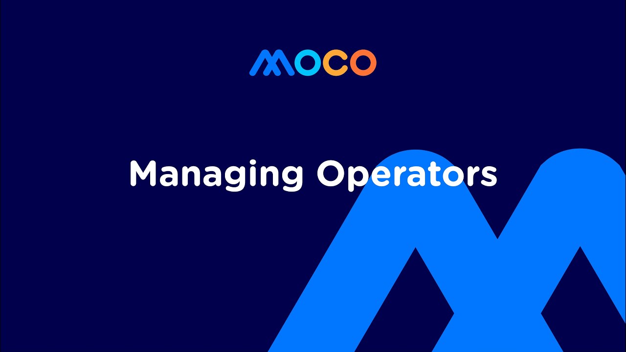 How to Managing Operators in MOCO MPS?