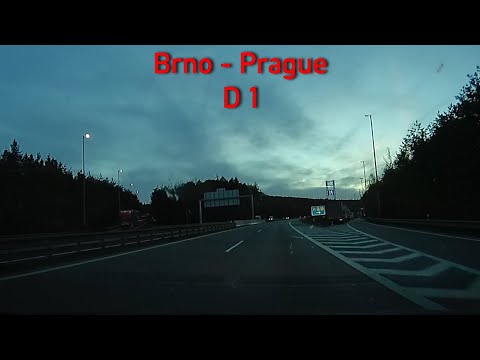 D1 Brno - Prague (evening ride)