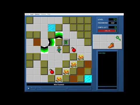 CCLP1 level 54 solution - 235 seconds