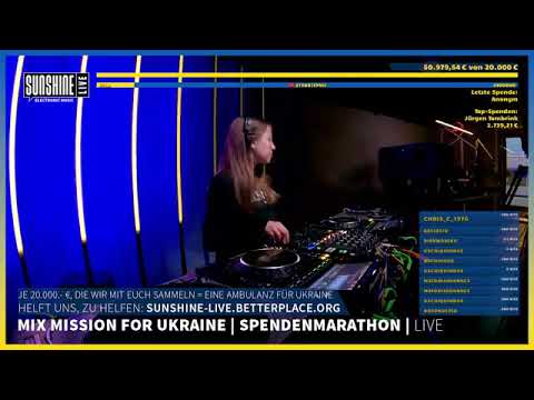 SUNSHINE LIVE MIX MISSION FOR UKRAINE - SPENDENMARATHON 2022-YULIANA Popovych - NAKADIA