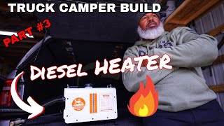 I Want To Go Fishing 🎣Truck Camping Build Pt. 3 VEVOR 8KW Camping & Parking Diesel Heater