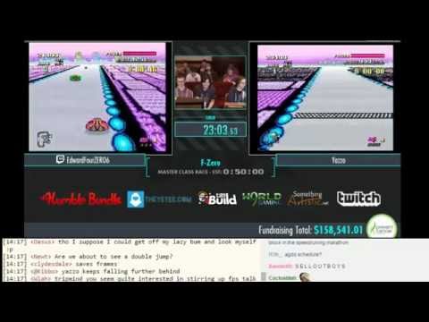 AGDQ 2015 F-Zero Race (Edward vs Yazzo - Master Class) with Chat Reactions