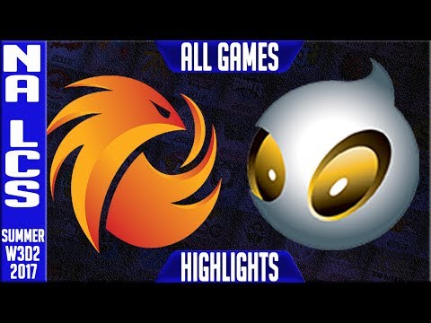 Phoenix1 vs Dignitas ALL GAMES Highlights | NA LCS Week 3 Summer 2017 | P1 vs DIG