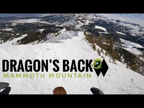 Scenic Snowboarding Journey to the Dragon’s Back Area at Mammoth Mountain