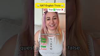 SAT English Trivia | Can You Get 10/10 in 10 Seconds?