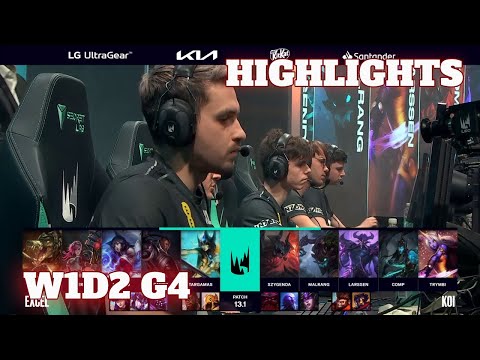 XL vs KOI - Highlights | Week 1 Day 2 LEC Winter 2023 | Excel vs KOI W1D2