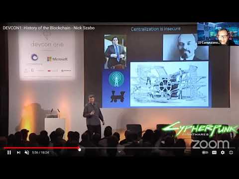Cápsula Cypherpunk, "Nick Szabo, History of the Blockchain, Devcon1", Vol. XXXV