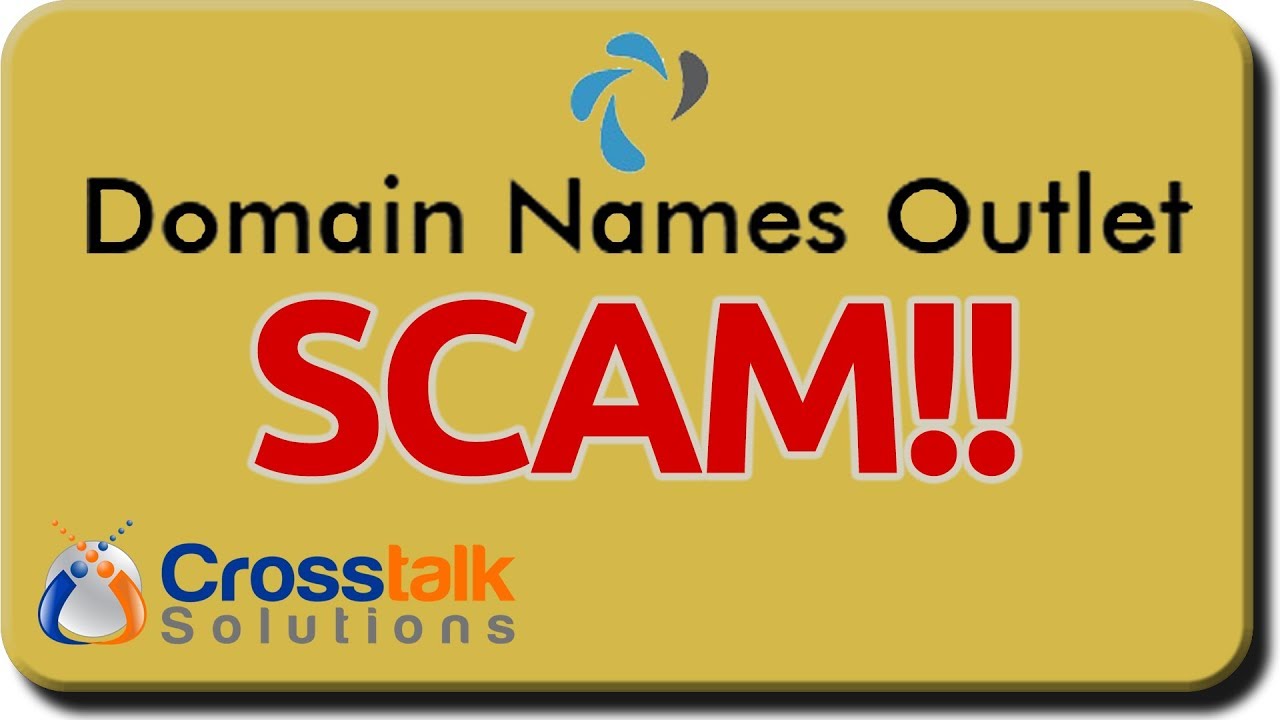 Domain Name Outlet SCAM!