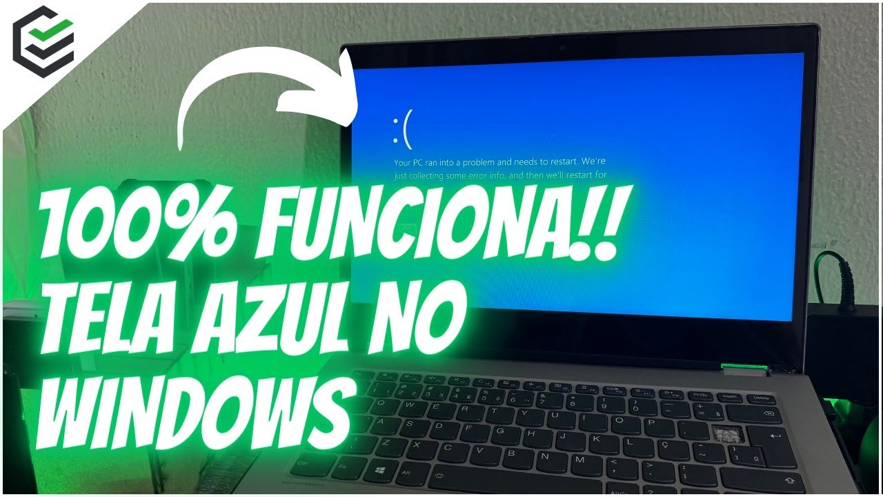 Seu Dispositivo Teve um Problema e Precisa Reiniciar | TELA AZUL no Windows 100% FUCIONA!!!