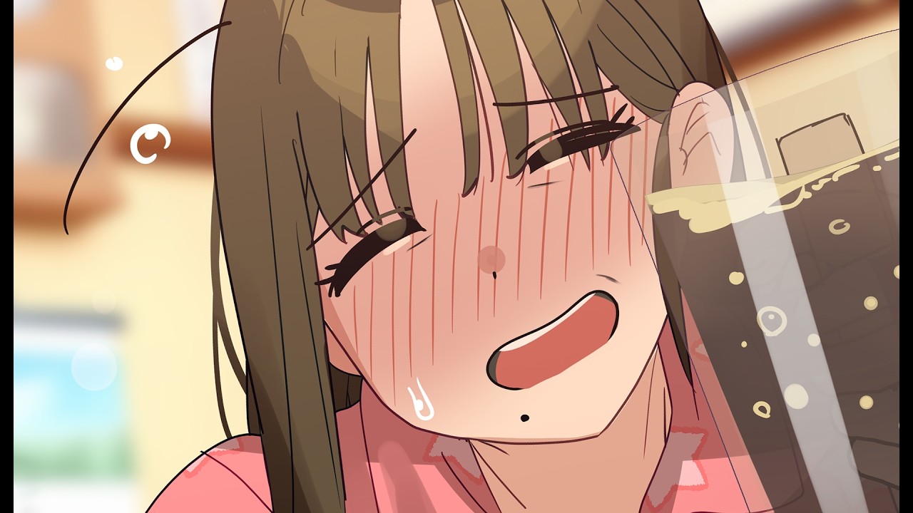 おばさん、今日は軽く一杯だけ…のはず🍶💛This lady’s just having one drink tonight… or so she says 🍶💛【尽原澄根】