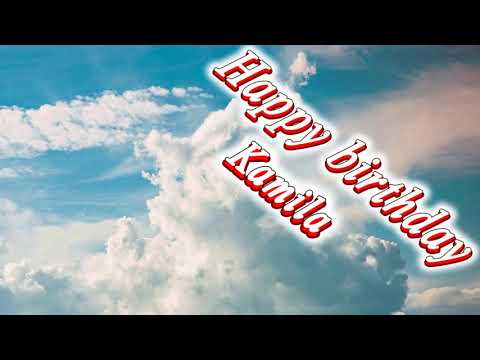 Happy birthday Kamila