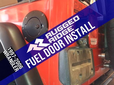 1997 - 2006 Jeep Wrangler Rugged Ridge Fuel Door Install