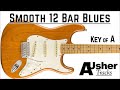 Smooth 12 Bar Blues In A Guitar Backing Track