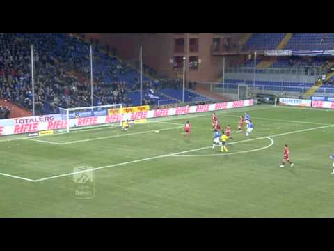 20/01/2012 Serie B - Sampdoria-Livorno 1-1 - Highlights e Gol